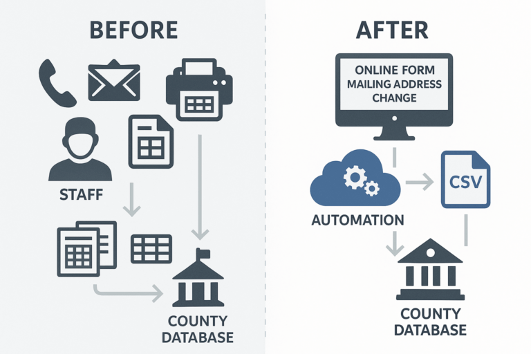 Property Tax Mailing Address Change, Streamlined: How Automation is Saving Hours and Hassles in Van Buren County