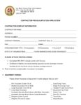 Contractor Pre-Qualification Application