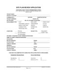 Site Plan Review Application Updated 2026