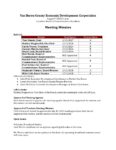 Van Buren County Economic Development Corporation - Meeting Minutes FINAL - August_2