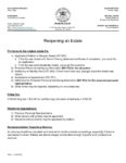 Reopening an Estate8-25