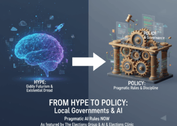 From hype to Policy AI panel title.