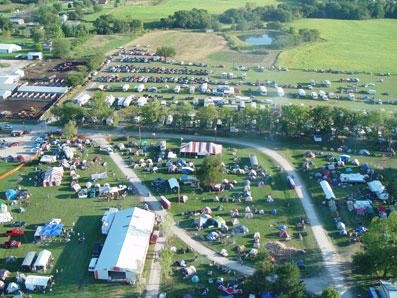 Arial image of the Van Buren County Fairgrounds.