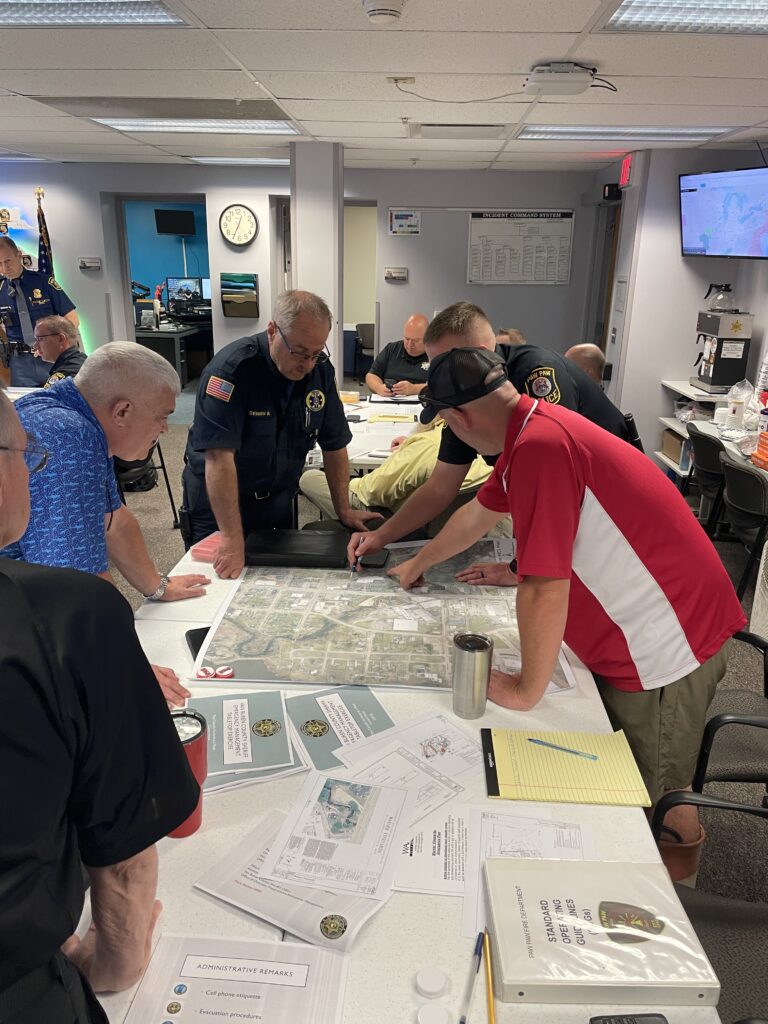The Van Buren County Sheriff’s Office of Domestic Preparedness Hosts Multi-Agency Emergency Management Tabletop Exercise